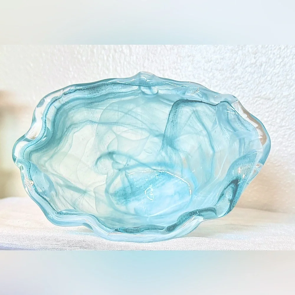 Abstract Murano Art Glass Bowl / Vase